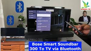 how to connect bose smart soundbar 300