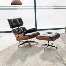 modern eames lounge chair set top grain