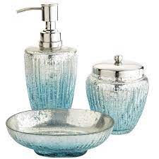Mounting hardware is not included. Green Glass Bathroom Accessories Sets Trendecors