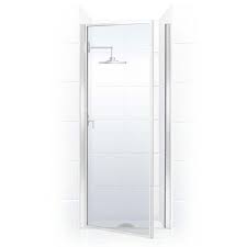 Coastal Shower Doors L22 66b C Legend 21 625 In To 22 625 In X 64 In Framed Hinged Shower Door In Chrome With Clear Glass