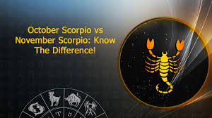 october scorpio vs november scorpio