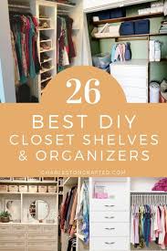 27 DIY closet shelves   organizers
