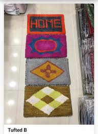 polyester printed tufted mat at rs 62