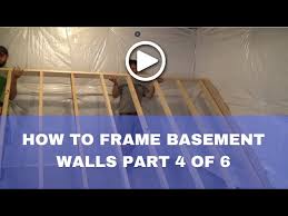 A Basement How To Frame A Basement Wall