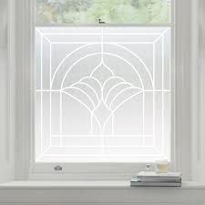 Joel Window Art Deco Frosted