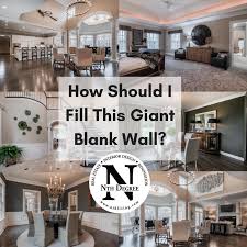 how to decorate a large blank wall