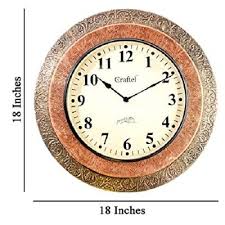 Brass Wall Clock Gold 18 Inch X 18