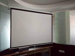 4x6 white motorized projection screen