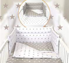 baby bedding grey stars white stars 3