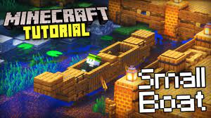 minecraft how to build a small boat