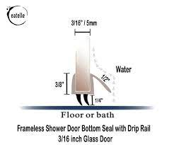 Shower Door Bottom Seal For 3 16 Glass