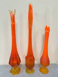 Modern Viking Art Glass Swung Bud Vase