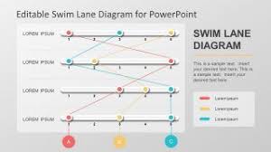 Editable Swim Lane Diagram For Powerpoint Diagram Model