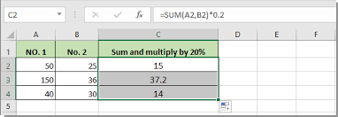then multiply in one formula in excel