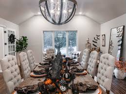 y halloween glam dining room