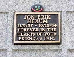 Gravesite Of Jon-Erik Hexum - Stars ...