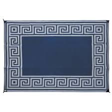reversible greek motif design patio mat