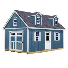 16 Ft D Wood Storage Shed Kit