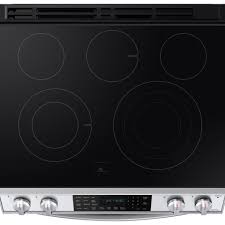 Power cycle the range at the circuit breaker for 60 seconds. Samsung 30 Slide In Electric Range With 5 Smoothtop Burners 6 3 Cu Ft Single Oven Storage Drawer Stainless Steel P C Richard Son