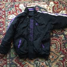 Vintage chicago blackhawks nhl mens starter satin bomber jacket snap button sz l. Starter Jackets Coats Vintage 9s Los Angeles Lakers Starter Jacket Poshmark