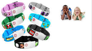 minecraft cal id bracelets for kids