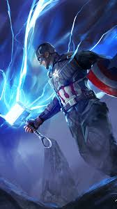 captain america hammer lightning