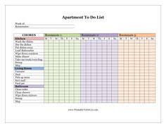 Roommates Cleaning Schedule Lamasa Jasonkellyphoto Co