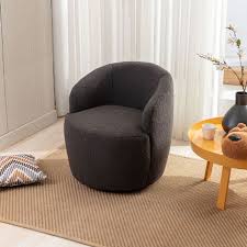 Modern Accent Swivel Chair Round Single
