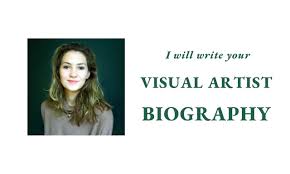 write your visual artist about me or