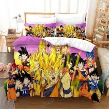 Dragon Ball Comforter Cover Anime Bed