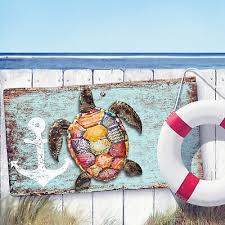Metal Wall Art Sea Turtle Wall Decor