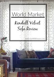 World Market Kendall Velvet Sofa Review