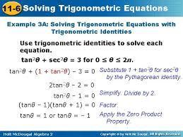 solving trigonometric equations