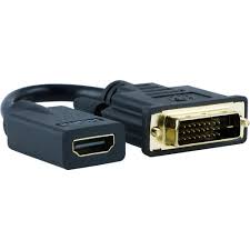 This is because a long hdmi cable is cheaper than a dvi to hmdi cable. Ge Dvi To Hdmi Adapter Portable And Compact Design Full Hd 1080p 4k Ultra Hd For Laptops Monitors And More 33586 The Home Depot