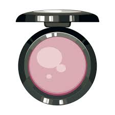 makeup powder blush isolated pink