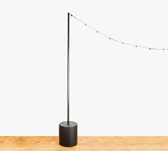 Bistro Standing String Lights Post With