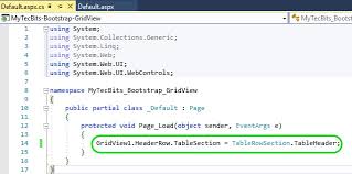 using bootstrap in asp net gridview