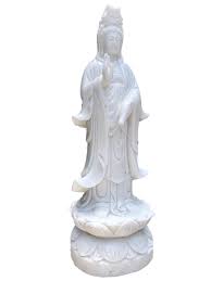 Vase Serene Guan Yin Statue Quan Yin