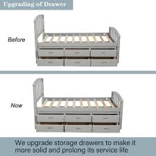 harper bright designs 6 drawers gray