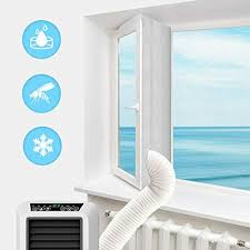 Make sure the air conditioner is close enough to the nearest outlet so you can plug it in without using an extension cord. Parts Accessories White 300cm Gulrear Airlock Window Seal For Portable Air Conditioner And Tumble Dryer Room Air Conditioning Casement Window Vent Kit Hot Air Stop Air Exchange Guards With Zip And