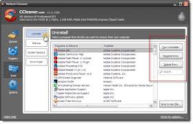 clean up startup and uninstall programs