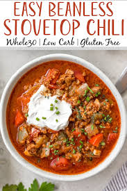 beanless chili gluten free whole30