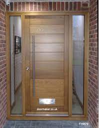 contemporary front doors oak iroko and