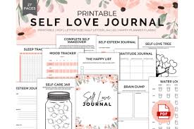 self love journal printable graphic by