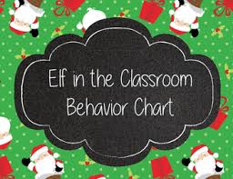 Elf In The Classroom Behavior Chart Extra Nice To Naughty