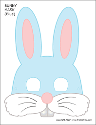 Brother creative center offers free, printable templates for cards & invitations. Bunny Masks Free Printable Templates Coloring Pages Firstpalette Com