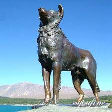 Custom Bronze Large Dog Sculpture
