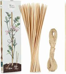 own grown bamboo plant stakes 1 set