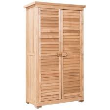 wooden garden storage shed
