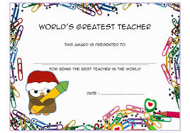 Certificate Of Best Teacher 9 The Best Template Collection